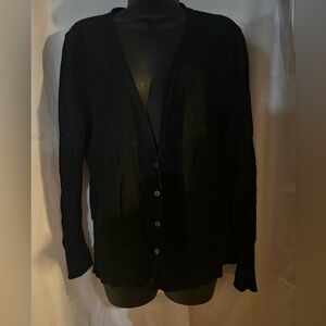 Mossimo Black Button-Up Cardigan